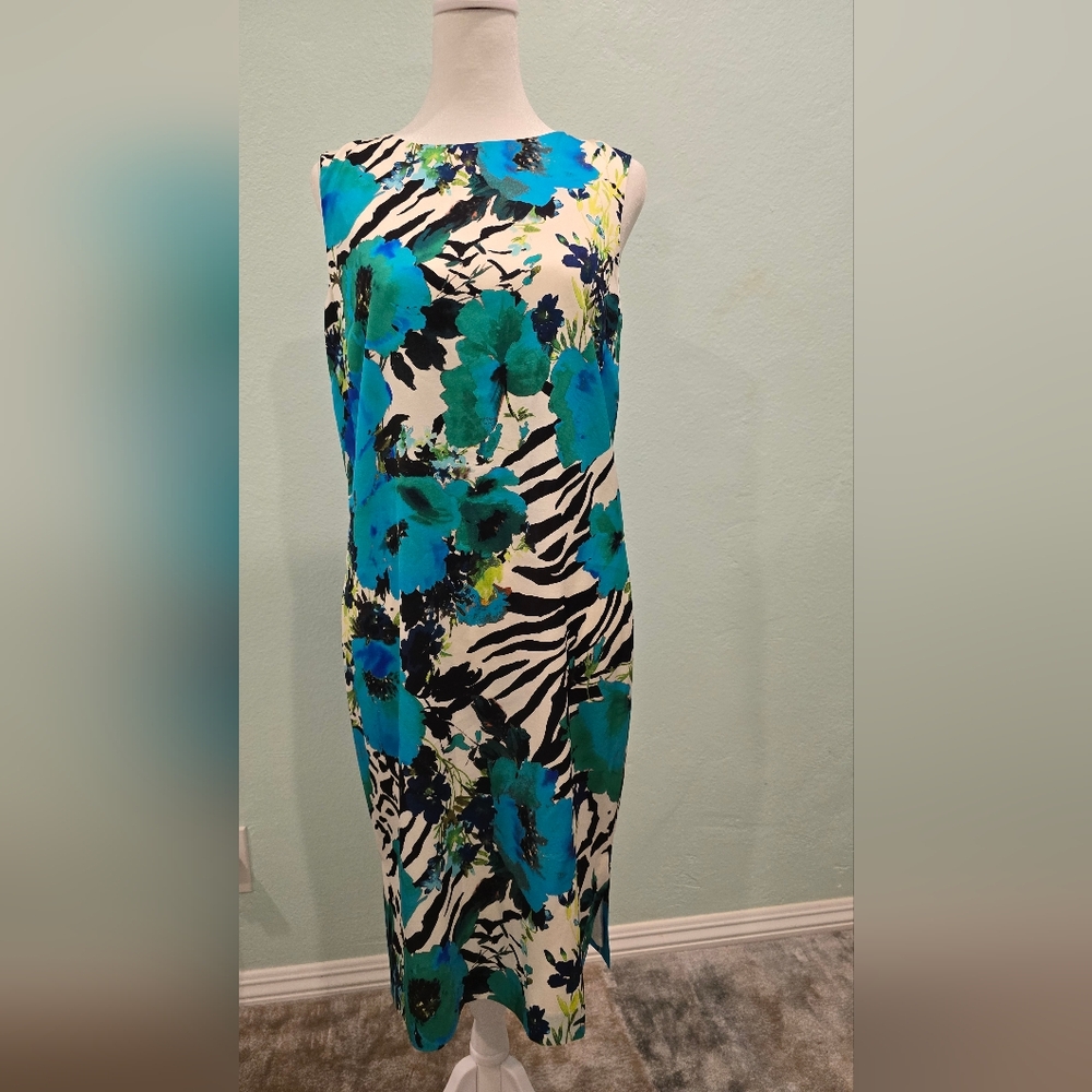 St. John Cocktail Dress, 92% Silk, 8% Spandex.